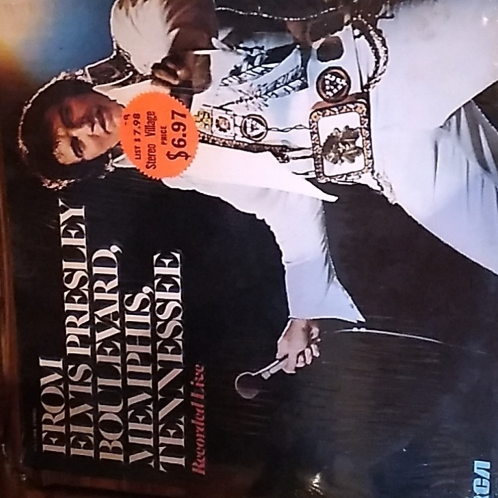 Elvis Presley Live from Memphis Tennessee  vinyl album